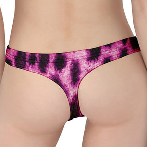 Hot Purple And Black Cheetah Print Women's Thong