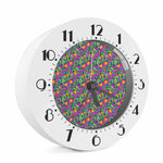 Hot Purple Pineapple Pattern Print Alarm Clock