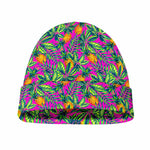 Hot Purple Pineapple Pattern Print Beanie