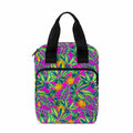 Hot Purple Pineapple Pattern Print Bible Tote Bag