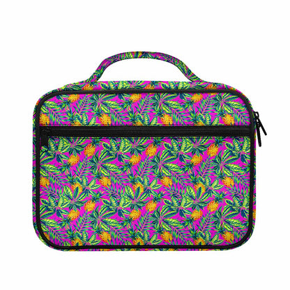 Hot Purple Pineapple Pattern Print Briefcase Bible Bag