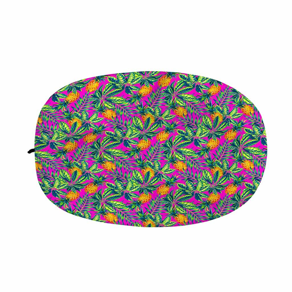 Hot Purple Pineapple Pattern Print Car Side Mirror Covers