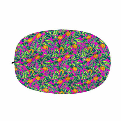 Hot Purple Pineapple Pattern Print Car Side Mirror Covers