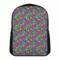 Hot Purple Pineapple Pattern Print Casual Backpack