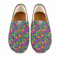 Hot Purple Pineapple Pattern Print Casual Shoes