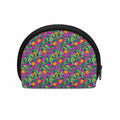 Hot Purple Pineapple Pattern Print Coin Purse