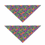 Hot Purple Pineapple Pattern Print Dog Bandana