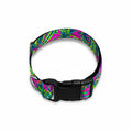 Hot Purple Pineapple Pattern Print Dog Collar