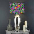 Hot Purple Pineapple Pattern Print Drum Lamp Shade