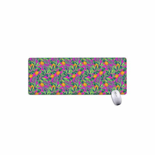 Hot Purple Pineapple Pattern Print Extended Mouse Pad