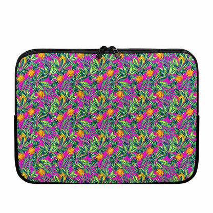 Hot Purple Pineapple Pattern Print Laptop Sleeve