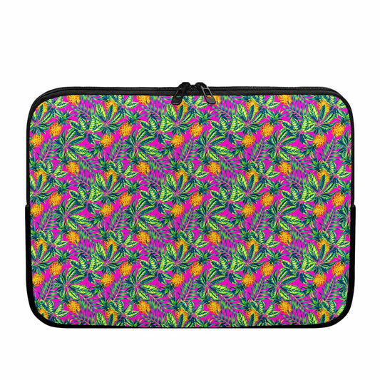 Hot Purple Pineapple Pattern Print Laptop Sleeve