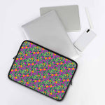 Hot Purple Pineapple Pattern Print Laptop Sleeve