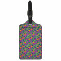 Hot Purple Pineapple Pattern Print Luggage Tag