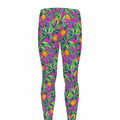 Hot Purple Pineapple Pattern Print Men's Leggings