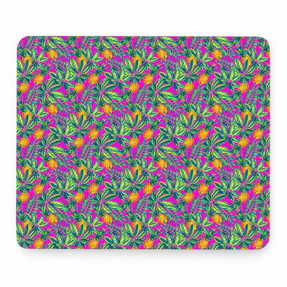 Hot Purple Pineapple Pattern Print Mouse Pad