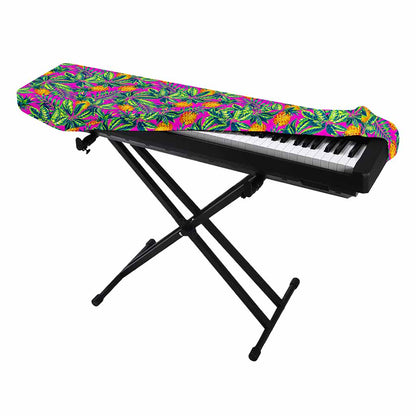 Hot Purple Pineapple Pattern Print Piano Keyboard Cover