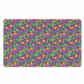 Hot Purple Pineapple Pattern Print Polyester Doormat