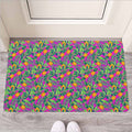 Hot Purple Pineapple Pattern Print Rubber Doormat