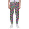 Hot Purple Pineapple Pattern Print Joggers