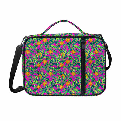 Hot Purple Pineapple Pattern Print Shoulder Strap Bible Bag
