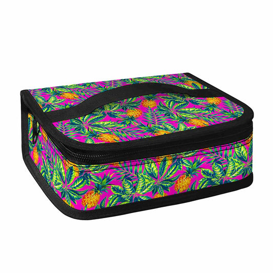 Hot Purple Pineapple Pattern Print Small Lunch Bag