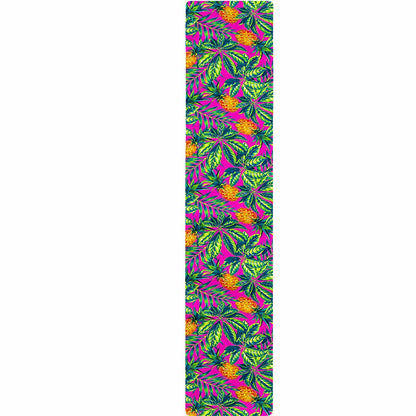 Hot Purple Pineapple Pattern Print Table Runner