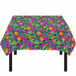 Hot Purple Pineapple Pattern Print Tablecloth