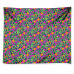 Hot Purple Pineapple Pattern Print Tapestry