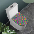 Hot Purple Pineapple Pattern Print Toilet Lid Cover
