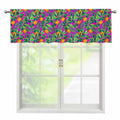Hot Purple Pineapple Pattern Print Window Valance