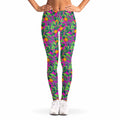 Hot Purple Pineapple Pattern Print Women's Leggings