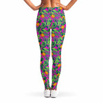 Hot Purple Pineapple Pattern Print Women's Leggings