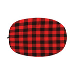 Hot Red Buffalo Plaid Print Car Side Mirror Covers