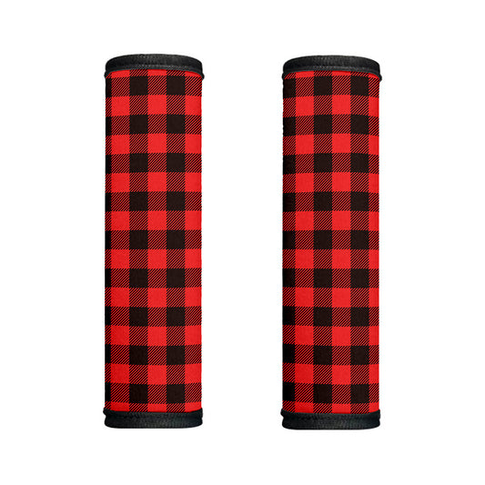 Hot Red Buffalo Plaid Print Handle Covers