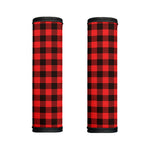 Hot Red Buffalo Plaid Print Handle Covers