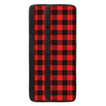 Hot Red Buffalo Plaid Print Refrigerator Handle Covers