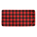 Hot Red Buffalo Plaid Print Towel