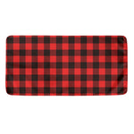 Hot Red Buffalo Plaid Print Towel