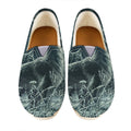 Howling Snowy Wolf Painting Print Casual Shoes