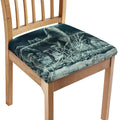 Howling Snowy Wolf Painting Print Chair Cushion Cover