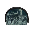 Howling Snowy Wolf Painting Print Coin Purse
