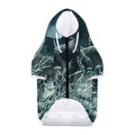 Howling Snowy Wolf Painting Print Dog Zip Up Hoodie