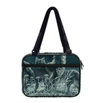 Howling Snowy Wolf Painting Print Double Strap Bible Bag
