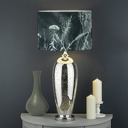 Howling Snowy Wolf Painting Print Drum Lamp Shade