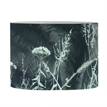 Howling Snowy Wolf Painting Print Drum Lamp Shade