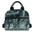Howling Snowy Wolf Painting Print Insulated Lunch Bag