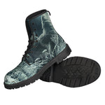 Howling Snowy Wolf Painting Print Backpack