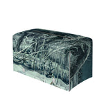 Howling Snowy Wolf Painting Print Leather Tissue Box Cover