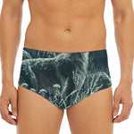 Howling Snowy Wolf Painting Print Men's Triangle Swim Briefs